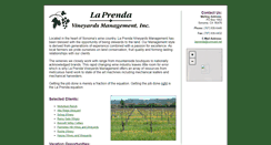 Desktop Screenshot of laprendavineyards.com